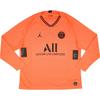 Air 2019-20 Пари Сен-Жермен Удобная Простая Универсальная Футболка с длинным рукавом Мужские топы Оранжевый AJ5681-613