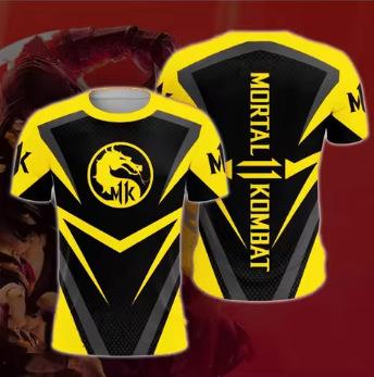 Mortal Kombat 11 T-shirt fighting game elements 3D print T-shirt top fashionable summer for women and men
