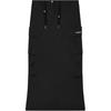 Original Solid Color Comfortable Fashion Woven Mid-Waist Casual Long Skirt Women Skirts Black F71W429302F-BK