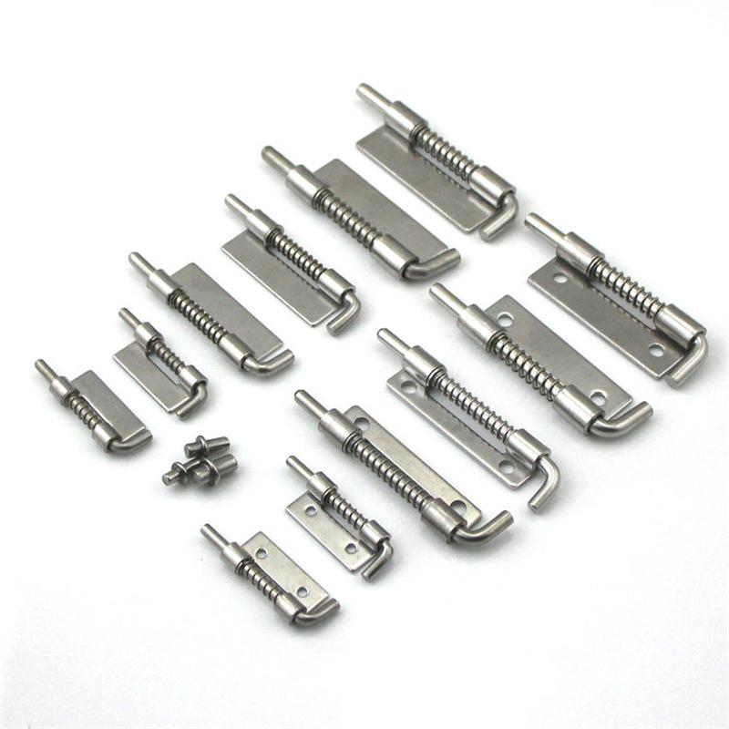 1 пара 304 нержавеющая сталь нагруженная петля безопасности пружинный болт цилиндрический защелка шкаф