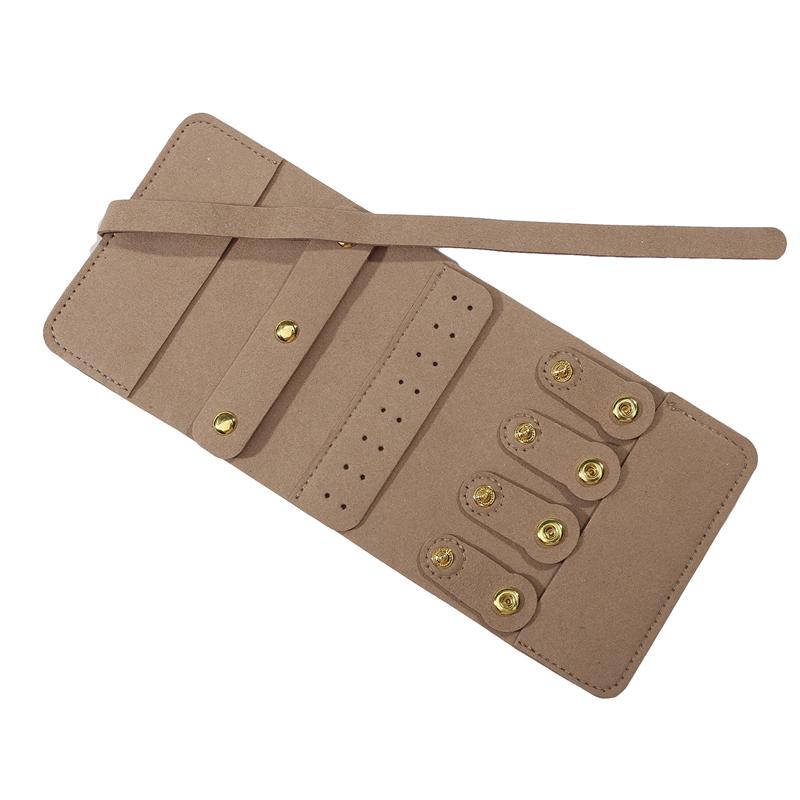 Дорожная шкатулка для украшений Портативная складная шкатулка-ролл для украшений Браслет Кольцо Ожерелья Сумка для хранения серег для дорожных сумок