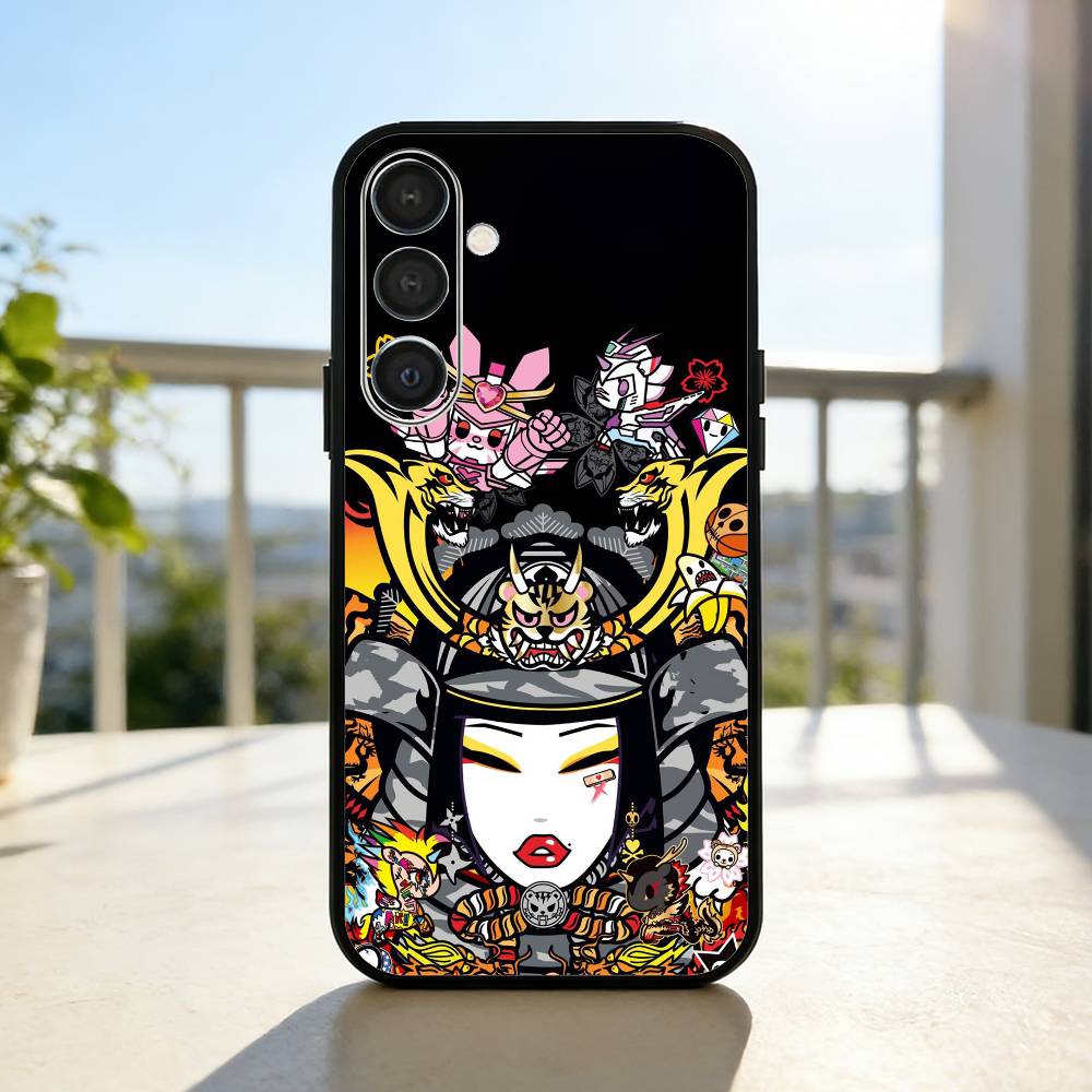 T-Tokidoki A-Art B-Bright Cartoon Phone Case For Samsung A73,A21s,A22,A31,A32,A52,A53,A71,A80,Soft Black Shell