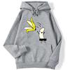 Street Ladies Hoodies Let's Take Off Our Banana Peel Funny Printing Clothing Comfortable Warm Sweatshirts Female Cute Streetwear