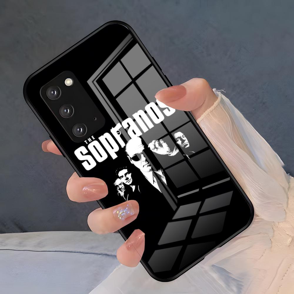 Чехол для телефона Т-Клан Сопрано для Samsung S26 S25 Plus S20 S20 Plus S22 Ultra S23 FE S21 Plus S21 Ultra Стеклянная крышка