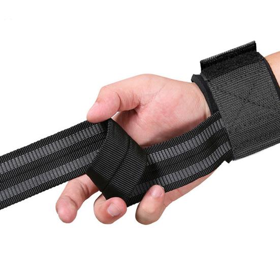 2Pcs Weightlifting Pressure Wrist Guard Strap Adjustable Hard Pull Lifting Wrist Strap Grips Band Strength Training Deadlift Grip