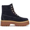 Timberland Водонепроницаемые теплые прочные амортизирующие короткие уличные ботинки женские ботинки синего цвета A62PVW