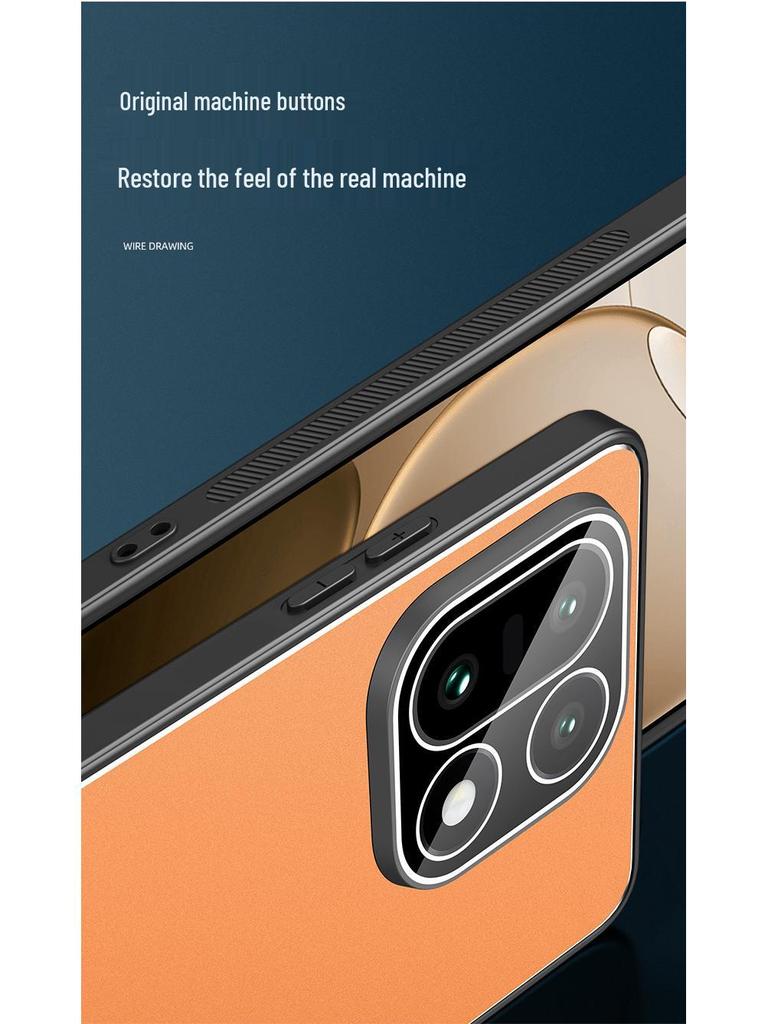 Совместимый с OnePlus 15, Защитный чехол из матового металла с полной защитой и защитой объектива, Легкий деловой жесткий чехол.