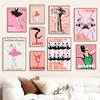 Vintage Ballet Posters Canvas Painting Abstract Chicago City Ballerinas Dancing Wall Art Picture For Livng Room Home Decoration