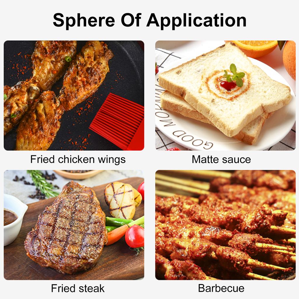 Набор из 7 силиконовых кистей для выпечки, кисти для выпечки хлеба, кисти для выпечки, масло для барбекю, кисть для поливки, кухонная щетка