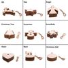 Pendant Decorations DIY Craft Christmas Decor Wood Hanging Tree Ornaments Snowman Snowflake Elk