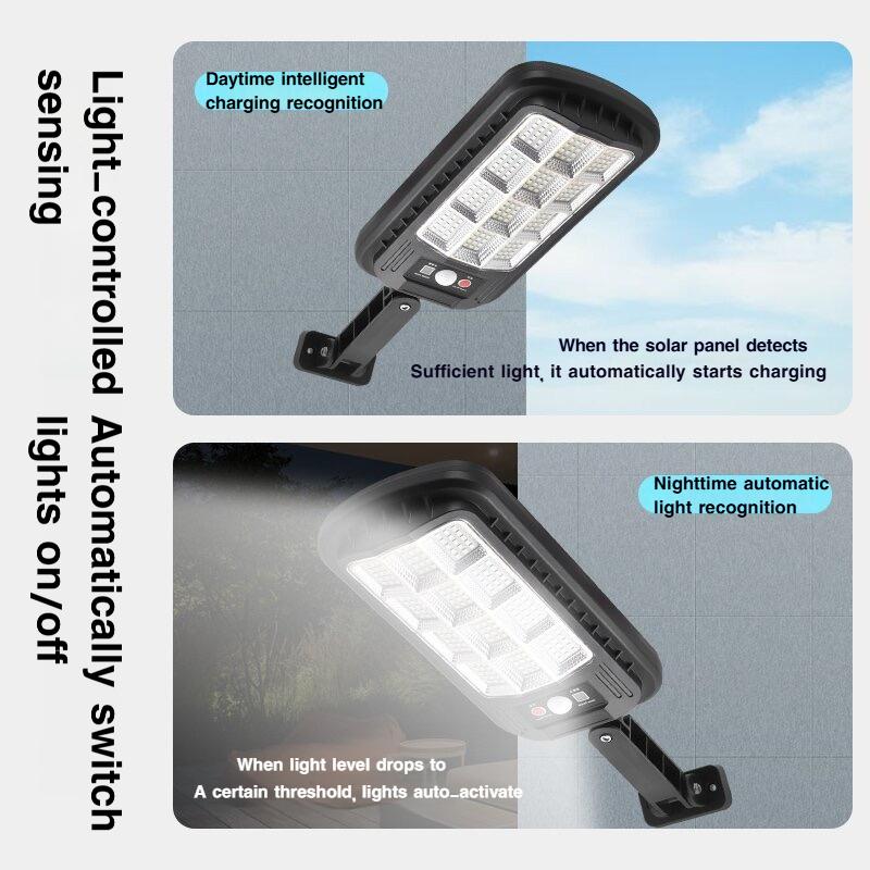 Солнечные светодиодные уличные настенные светильники, Индукционные светильники с датчиком движения для двора, сада, террасы, гаражных ворот, Уличное освещение