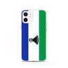 Coque Pour iPhone - PIXELFORMA - iPhone 12 - Drapeau Du Lesotho - Silicone Souple - Design Léger