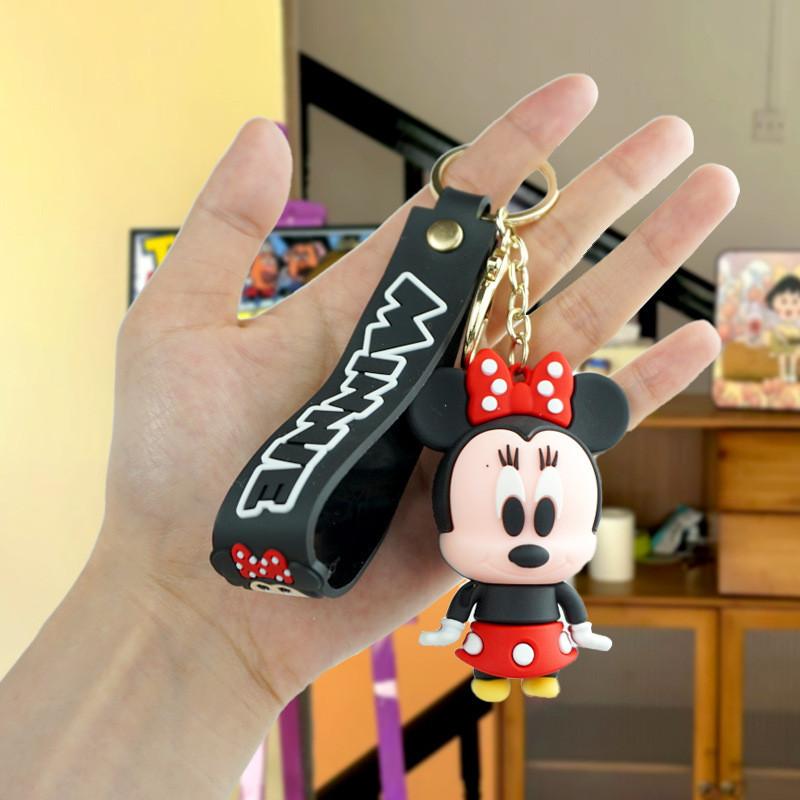 Брелок для ключей в виде мышки Минни, модный, милый, мультяшный, подвеска для рюкзака, кукла в подарок