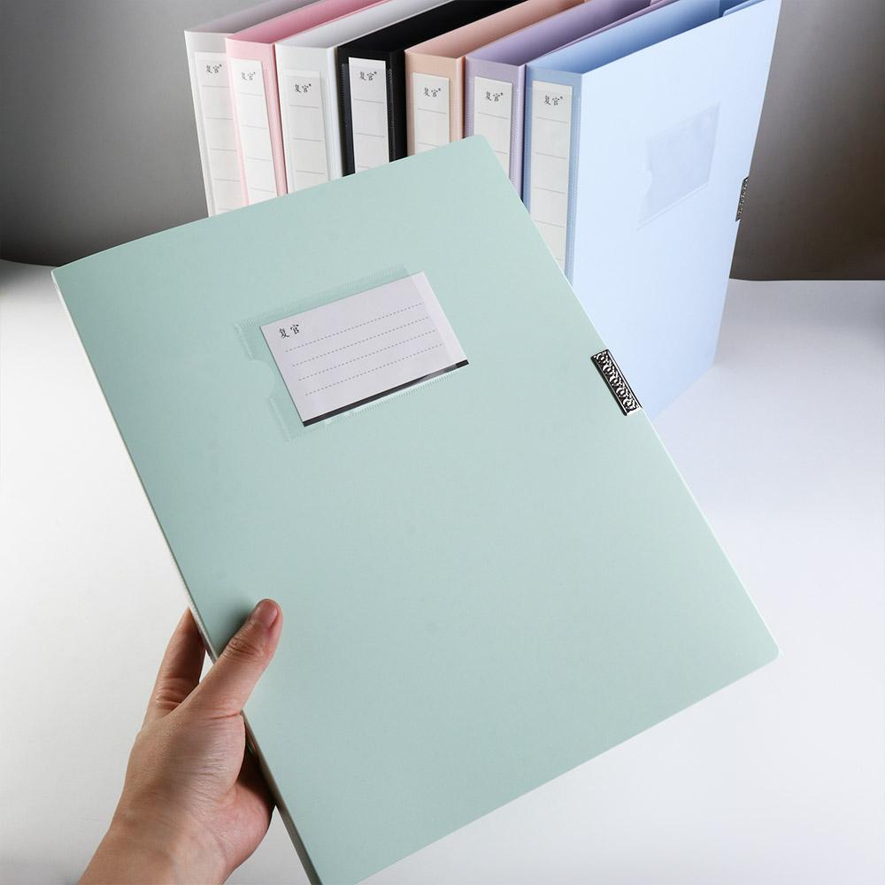 Morandi Color Desktop Storage Box Thickened Document Case 8 Color File Paper Organizer  Test Paper