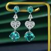 Gica Gem из стерлингового серебра 925 пробы в форме подушки 10*10 элегантные роскошные серьги-капли для женщин изысканные лаконичные шикарные ювелирные изделия высокого качества подарок на День святого Валентина