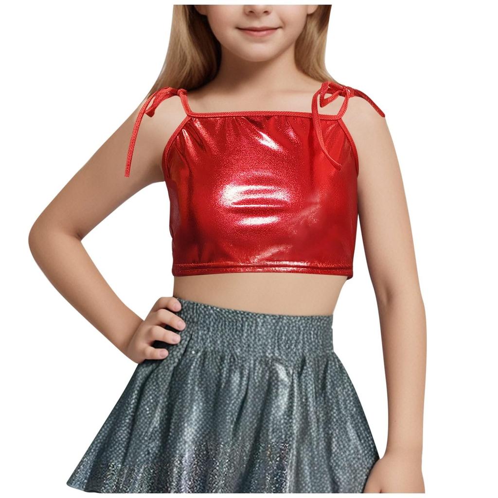 Sleeveless Sequined Jacket With Fashion Street Children Clothing T-shirt