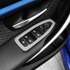 4 шт. Для BMW F30 F35 3 Углеродное волокно Панель отделки подлокотника Декоративная накладка на панель двери Декоративные накладки на кнопки стеклоподъемника для салона Автомобильные аксессуары для стайлинга