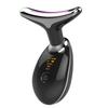 Neck Lifting Massager Colorful Lights Improve Absorption Neck Skin Tightening Device Black