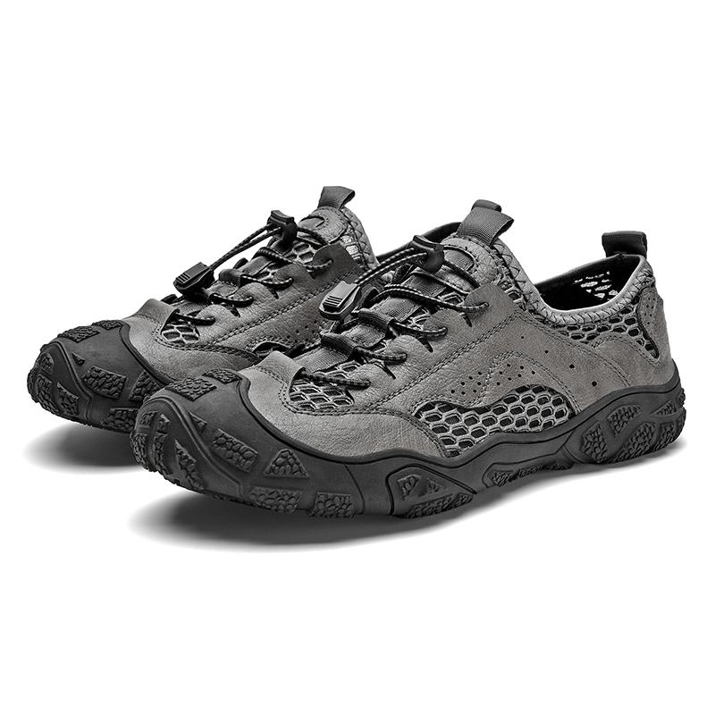 Модные летние дышащие сетчатые мужские кроссовки для походов на открытом воздухе, мужские кроссовки для скалолазания, роскошные качественные мужские спортивные нескользящие туфли