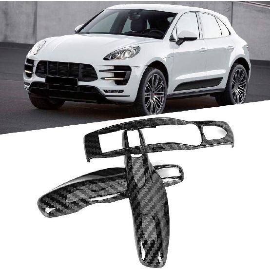 Чехол для ключа Porsche, Чехол для пульта ДУ, 3 шт./комплект, Стиль под карбон, Декоративная накладка на автомобиль, Подходит для Porsche Panamera Cayman//Boxster