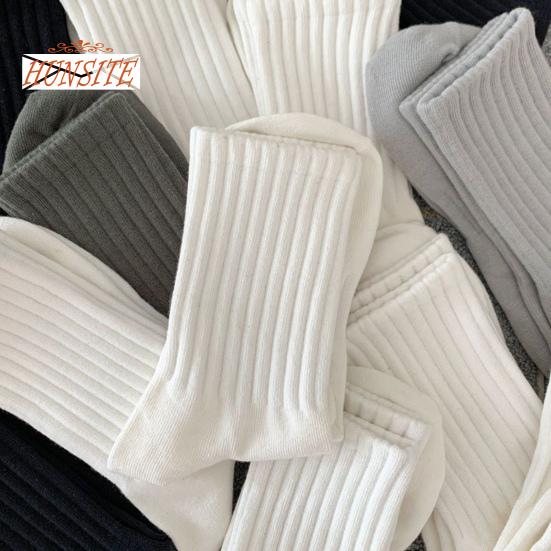 1 пара носков унисекс, однотонная трикотажная средняя трубка, защита лодыжки, противоскользящая, теплая, без запаха, впитывает пот, спортивные носки для взрослых на четыре сезона