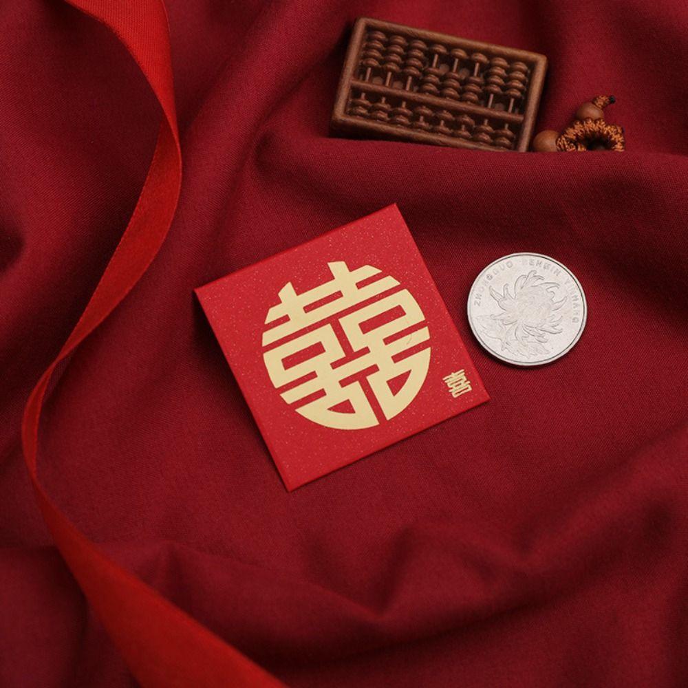 10PCS Best Wishes Luck Money Bag New Year Packet Red Envelope New Year Gifts