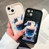 For iPhone 16 15 Pro Max Redmi Note 13 12 11 Pro Samsung S24 Plus S24 Ultra A52 A72 A54 Cartoon Black White Cats Full Camera Protect Soft Casing