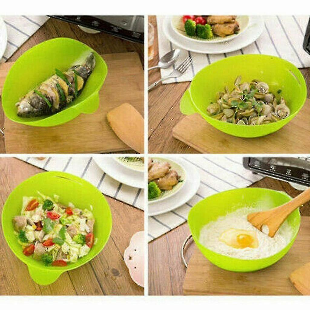 Silicone Folding Bowl Steamed Fish Bowl Kitchen Tool Steamed Fish Bowl