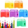 JUJUGO Mini Manual Pencil Compact and Lightweight Perfect for or Home Study Pencil Available In 6 Colors Sharpener, Portable, Design, School, Office,