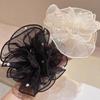 Korean Organza Fairy Pearl Hair Tie with Lace Double Layer