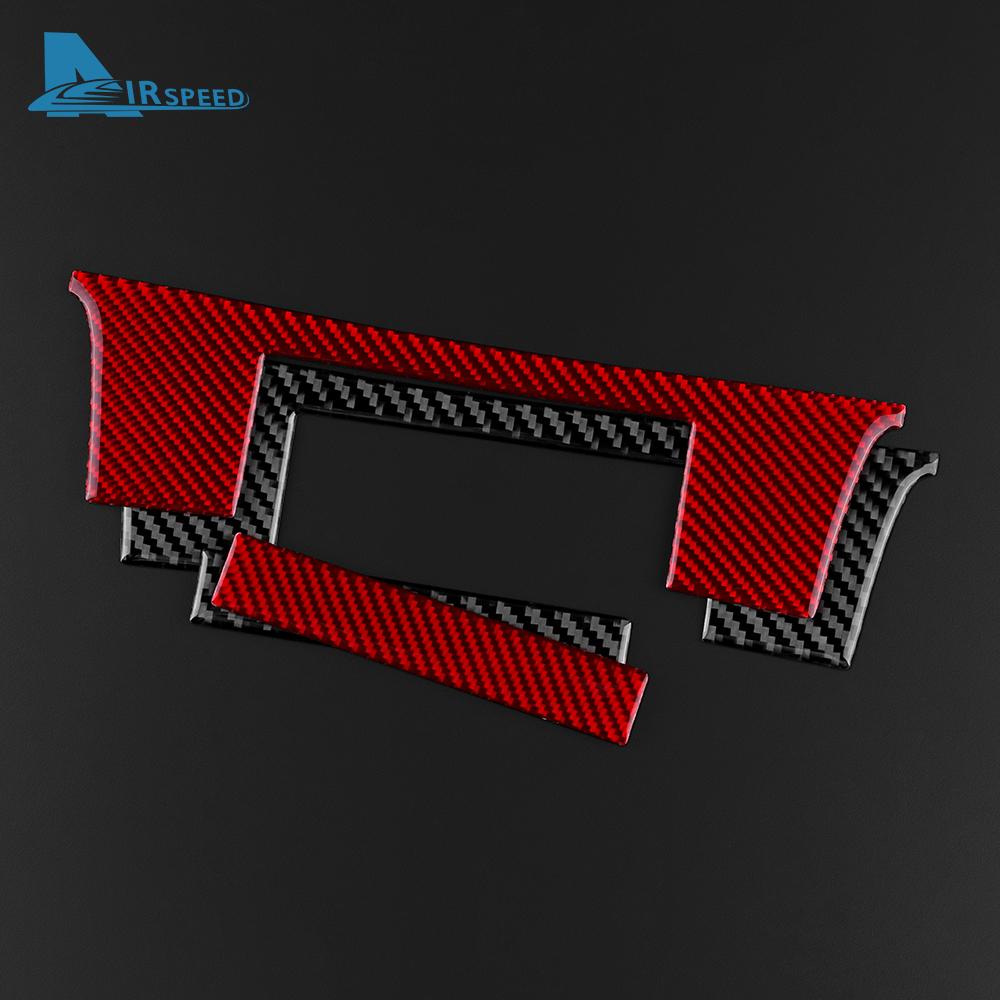 Real Soft Carbon Fiber Sticker For Lexus RC300 RC350 RC200T 2015 2016 2017 2018 2019 2020 2021 2022 Center Console Interior Trim