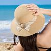 Соломенная шляпа Wind Beach Shade, женская мода для отдыха на море, универсальная шляпа от солнца, большие поля, шляпа-ведро, шляпа-тазик