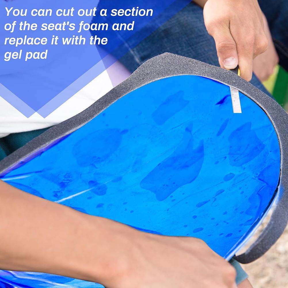 НОВАЯ Мотоциклетная Гелевая Подушка на Сиденье Легко Режется Мотоциклетный Амортизационный Коврик Модифицированная Подушка на Сиденье Удобная Мягкая Гелевая Подушка для Сиденья