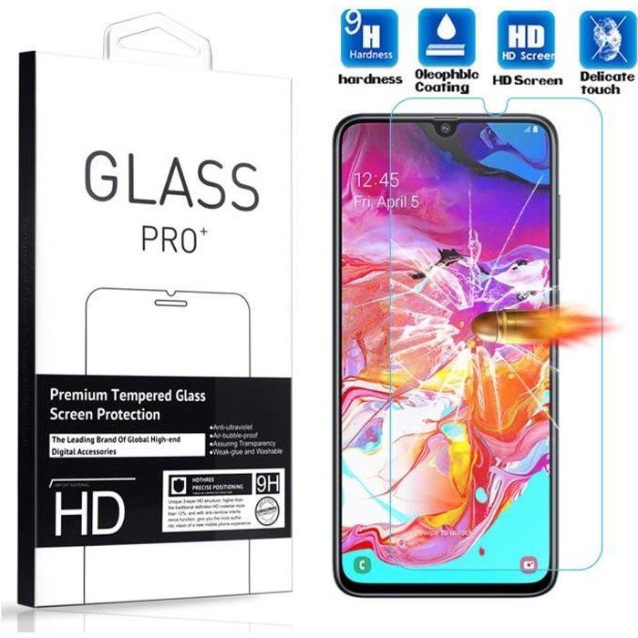 Film de Protection d'écran - Samsung - Galaxy A70 - Verre Trempé - Résistant aux Rayures - 1 Pack