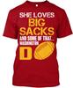 Футболка унисекс Big Sacks American Football Washington Tee
