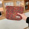 Vintage Flower Women's Cosmetic Bag Love Heart Ladies Portable Clutch Purse Handbags Female Daily Lipstick Makeup Storage Bags