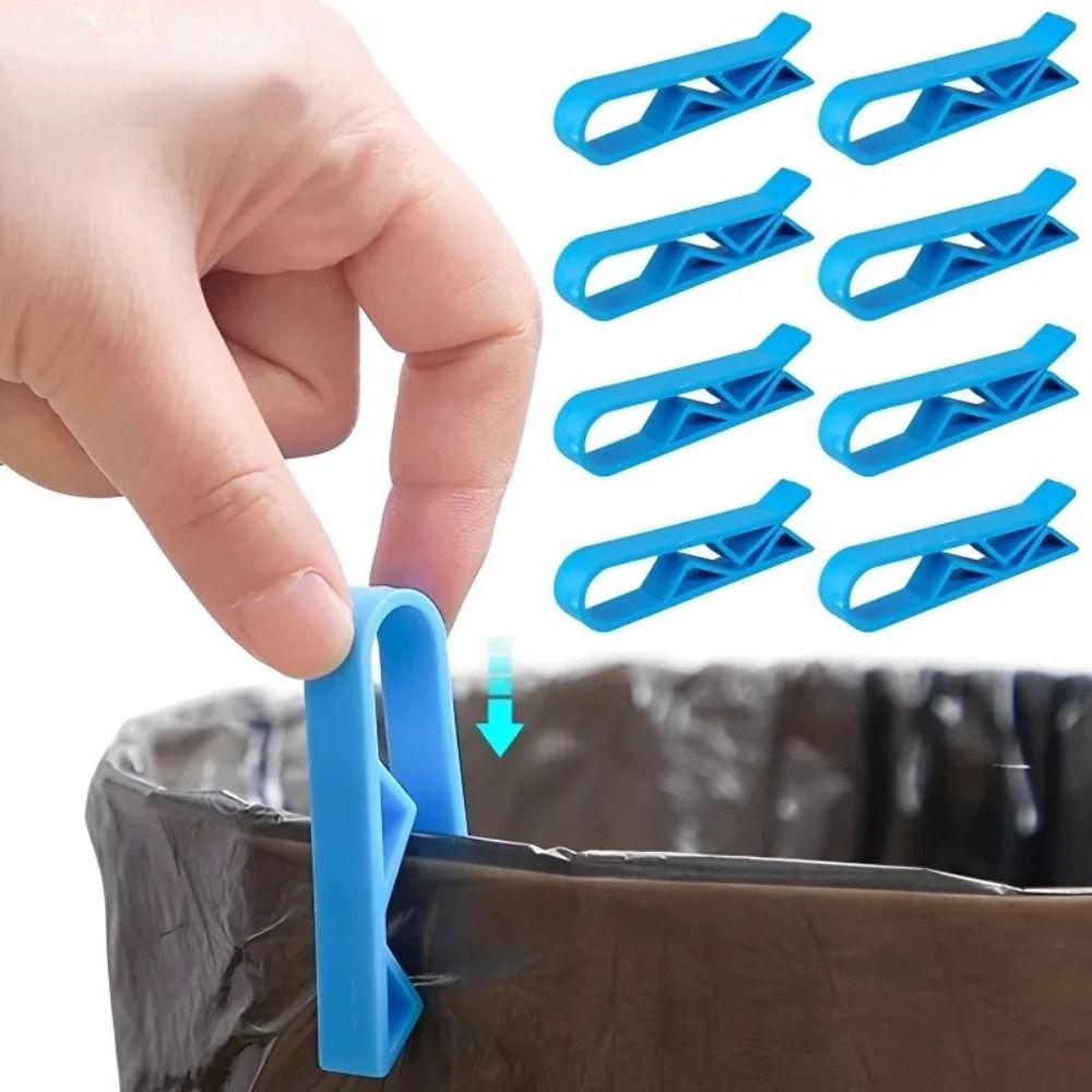 2Pcs Mini Garbage Bag Fixed Clip Anti-Skid Storage Sealed Clip Bin Bag Fixed Buckle  Household