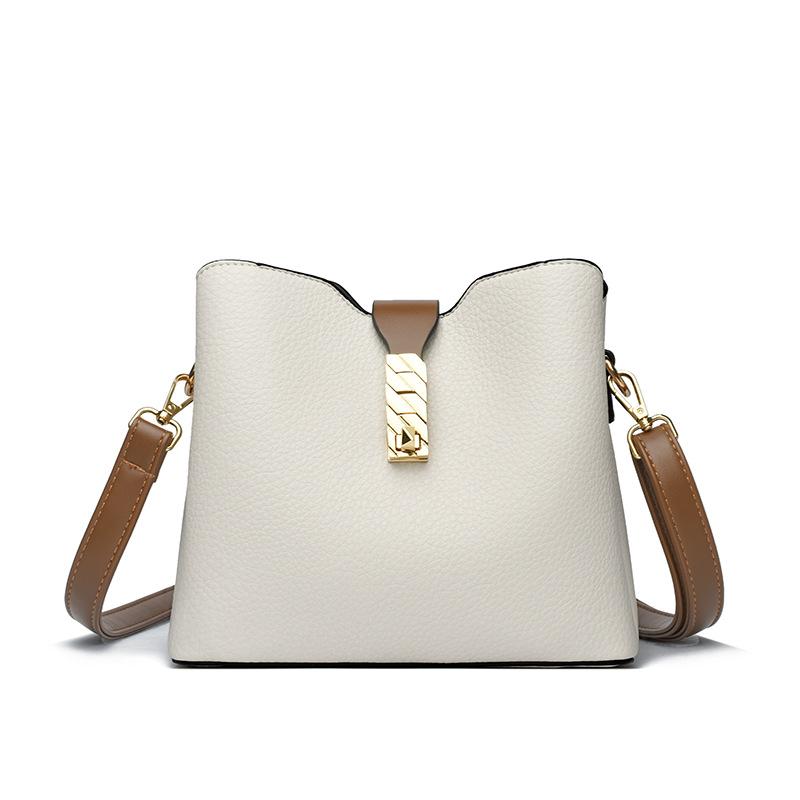 Новая модная корейская стильная простая и атмосферная сумка через плечо на одно плечо модная женская сумка-ведро