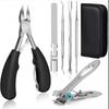 Toenail Clippers For Thick Nails And Ingrown Nails For Seniors - Stainless Steel Soft Grip Nail Clippers With Nail File