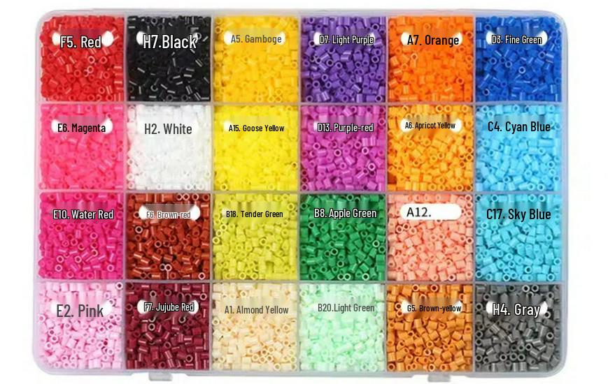 96 Цветов 2,6 мм Бусины Perler Набор для пополнения - Набор для DIY-творчества и развивающая игрушка