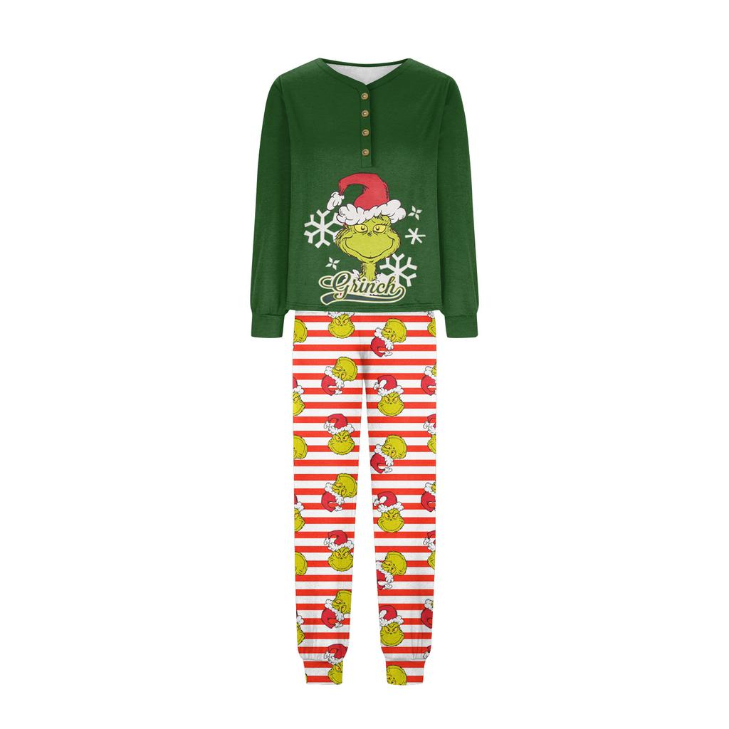 Комплект из топа и брюк с рождественскими принтами для всей семьи Одинаковые комплекты для всей семьи