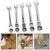 Двойной гаечный ключ с храповым механизмом и подвижной головкой, практичный и долговечный инструмент для ремонта автомобилей