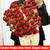 Новые пледы-букеты из роз 60 см Готовое изделие Вязаный плед Детский плед Подарки
