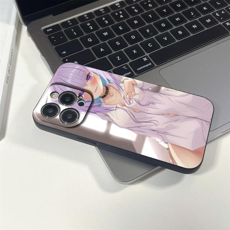 Чехол для телефона Nekomata Okayu HOLOLIVE для iPhone 14 13 11 12 Pro 8 7 Plus X 13 Pro MAX XR XS MINI SE 2020 черные чехлы