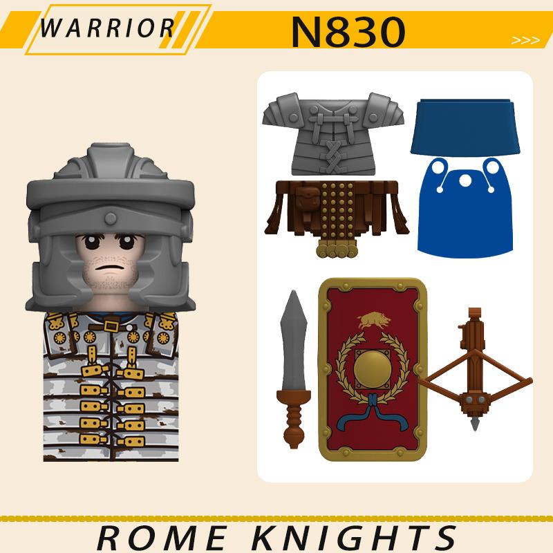 MOC Средневековый Военный Рим Рыцари Серия Строительные Блоки Замок Солдаты Фигурки Аксессуары Щит Кирпичики Рождественские Игрушки Подарки