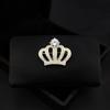 High-End Niche Crown Brooch Women'S Small Fragrant Style Alloy Corsage Versatile Pearl Rhinestone High-End Yiwu Accessories