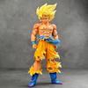 Сборная модель Son Goku из Dragon Ball Z, ПВХ, Режим Коллекции, Игрушка, Подарок, Ручная работа, Супер Сайян Гоку, Фигурка, Статуэтка, Настольное украшение