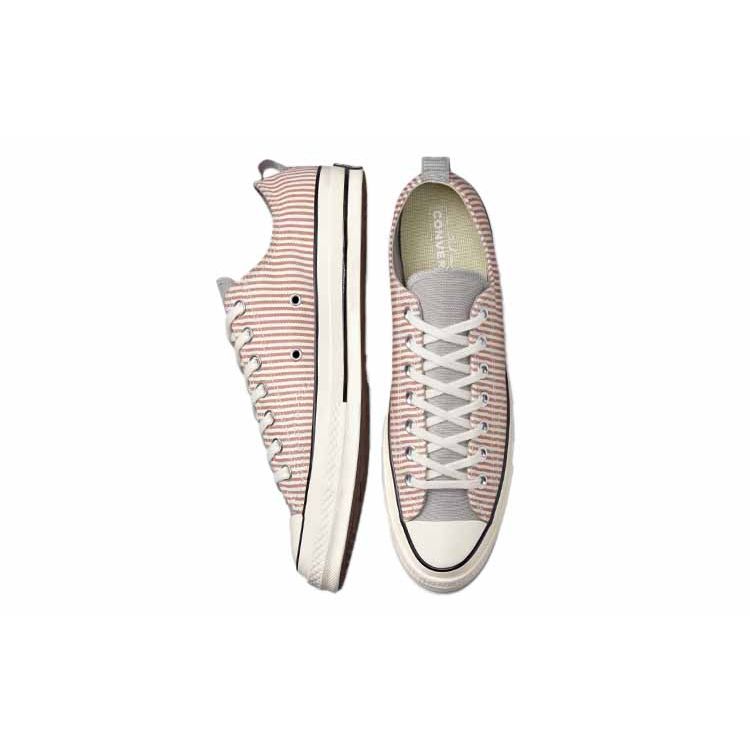 Converse Chuck 70 Low Crafted Stripe Women Sneakers Grey Mineral-Clay Slate-Sage A00474C