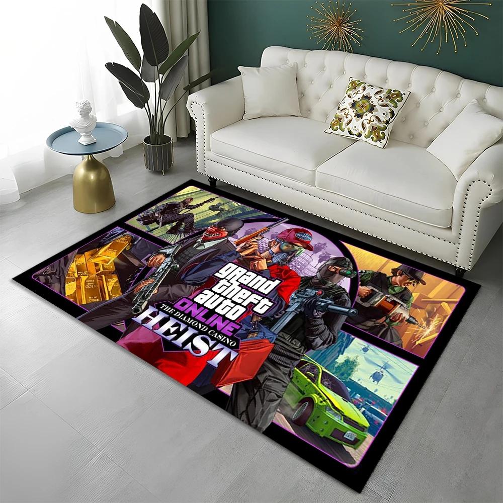 GTA Grand Theft Auto Игры Геймерский Ковер Коврик для Дома Гостиной Спальни Дивана Придверный Коврик Декор Детский Ковер Нескользящий Коврик для Пола