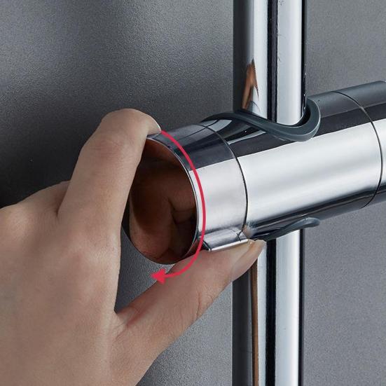 Shower Bracket Retainer 360 Degree Rotatable Easy Installation Shower Bracket Retainer Quick Angle Adjustment Shower Clip